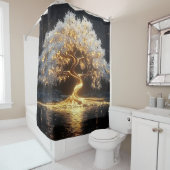 Rideaux De Douche Ethereal Tree of Life (En situation)