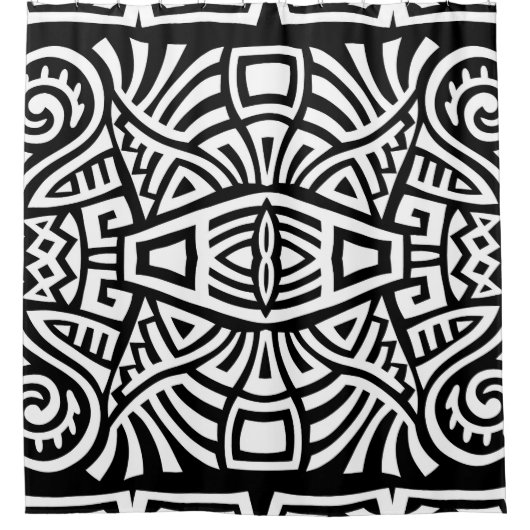 Rideaux De Douche Ethnic Boho : Vintage tendance (Devant)