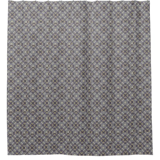 Rideaux De Douche Ethnic Dark Grayish Seamless (Devant)