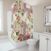Rideaux De Douche Ethnic Mughal Floral Paisley (En situation)