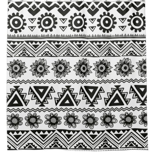 Rideaux De Douche Ethnie tribale homogène (Devant)