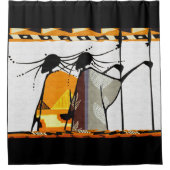Rideaux De Douche Ethnique (Devant)