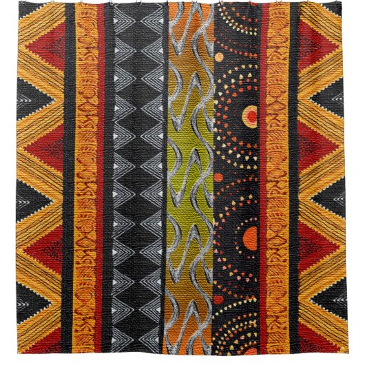 Rideaux De Douche Ethnique (Devant)