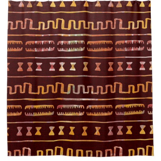 Rideaux De Douche Ethnique (Devant)