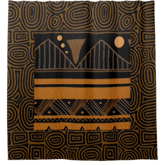 Rideaux De Douche Ethnique (Devant)