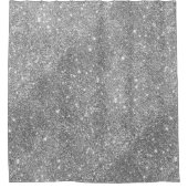 Rideaux De Douche Étincelles argentées de parties scintillantes (Devant)