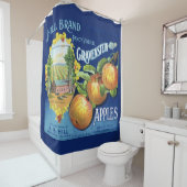 Rideaux De Douche Étiquette Apple vintage (En situation)