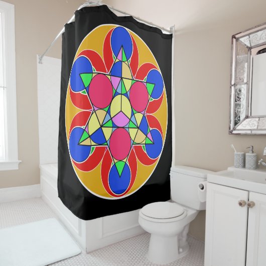 Rideaux De Douche Étoile de feu (En situation)