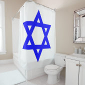 Rideaux De Douche ✡︎ Étoile juive de David (En situation)