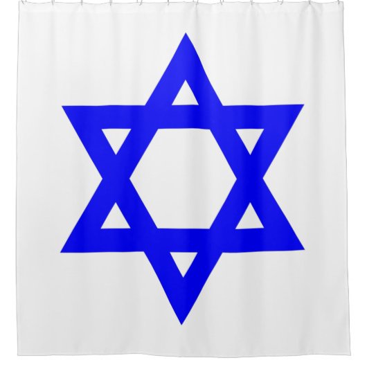 Rideaux De Douche ✡︎ Étoile juive de David (Devant)