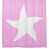 Rideaux De Douche Etoile marine rose (Devant)