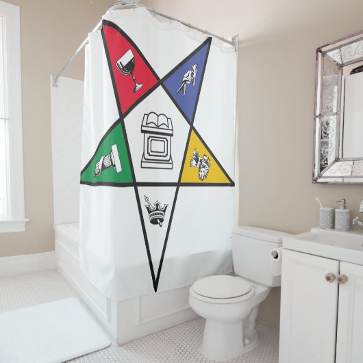 Rideaux De Douche Étoile orientale (En situation)