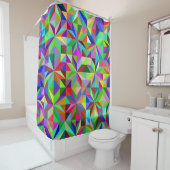 Rideaux De Douche Étoiles Abstraites (En situation)