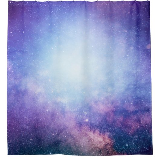 Rideaux De Douche étoiles de fumée de l'univers Abstrait (Devant)