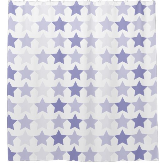 Rideaux De Douche Étoiles Patriotique Blue Ombre (Devant)