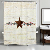 Rideaux De Douche Etoiles rouillées et baies
