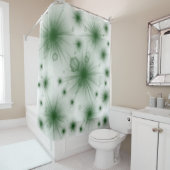 Rideaux De Douche étoiles vertes (En situation)