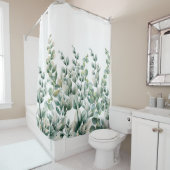Rideaux De Douche Eucalyptus vert (En situation)