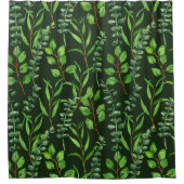 Rideaux De Douche Eucalyptus vert foncé (Devant)