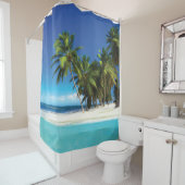 Rideaux De Douche Exotic beach throw pillow (En situation)