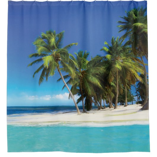 Rideaux De Douche Exotic beach throw pillow (Devant)