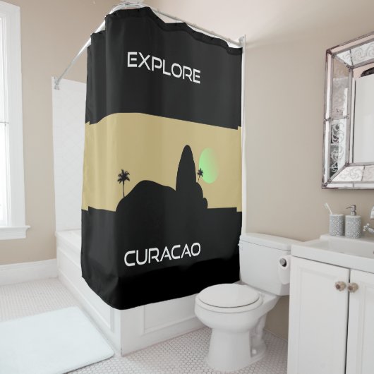 Rideaux De Douche Explore Curacao (En situation)
