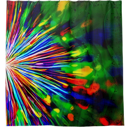 Rideaux De Douche Explosion arc-en-ciel (Devant)