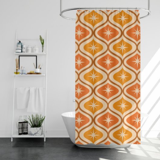 Rideaux De Douche Explosion atomique de style milieu de siècle sur o