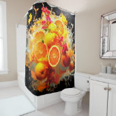 Rideaux De Douche Explosion de fruits (En situation)