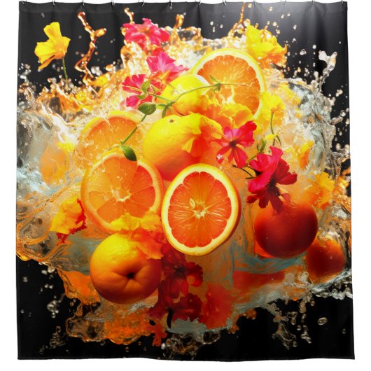 Rideaux De Douche Explosion de fruits (Devant)
