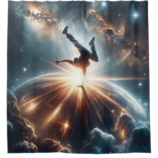 Rideaux De Douche Explosion de rupture galactique dans l'espace prof (Devant)