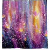 Rideaux De Douche Explosion florale lumineuse abstraite (Devant)