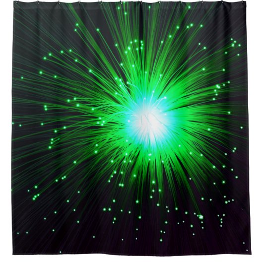 Rideaux De Douche Explosion verte (Devant)