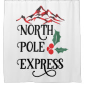 Rideaux De Douche Express du Pôle Nord Noël (Devant)
