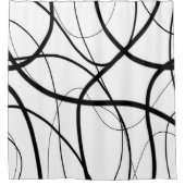 Rideaux De Douche Expression en noir et blanc (Devant)
