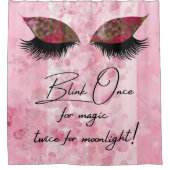 Rideaux De Douche Eyelashes Blink Once for Magic Twice for Moonlight (Devant)
