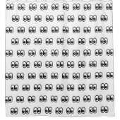 Rideaux De Douche Eyes Looking Sideways Starring Eyes Emoji Pattern (Devant)