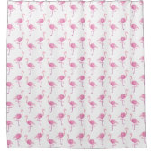 Rideaux De Douche Fabulous Flamant rose rose Motif d'aquarelle (Devant)