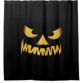 Rideaux De Douche Face citrouille pour Helloween (Devant)