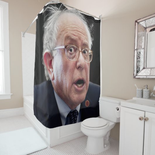 Rideaux De Douche Face de Bernie Sanders (En situation)