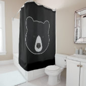 Rideaux De Douche Face de l'ours noir (En situation)