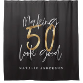 Rideaux De Douche Faire passer 50 ans en or (Devant)