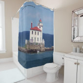 Rideaux De Douche Fairport Harbour West Breakwater Light (En situation)