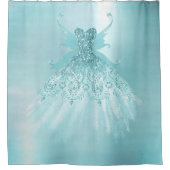 Rideaux De Douche Fairy Wing Mint Gown | Luxe Pearl Green Aqua Sheen (Devant)