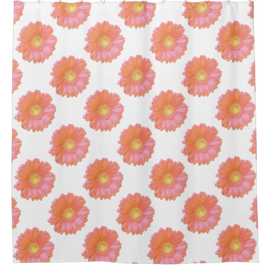 Rideaux De Douche Faisée de gerbera orange (Devant)