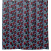 Rideaux De Douche Faisées rouges (Devant)