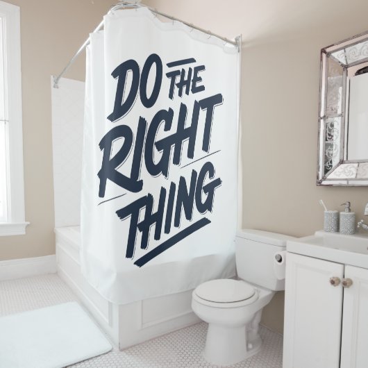 Rideaux De Douche Faites ce qu'il faut 1 (En situation)