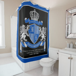Rideaux De Douche Faites votre propre armoiries Un emblème de lion