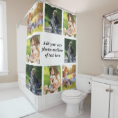 Rideaux De Douche Faites votre propre collage photo et texte (En situation)