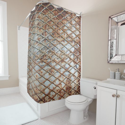 Rideaux De Douche Falln Rusty Grate (En situation)